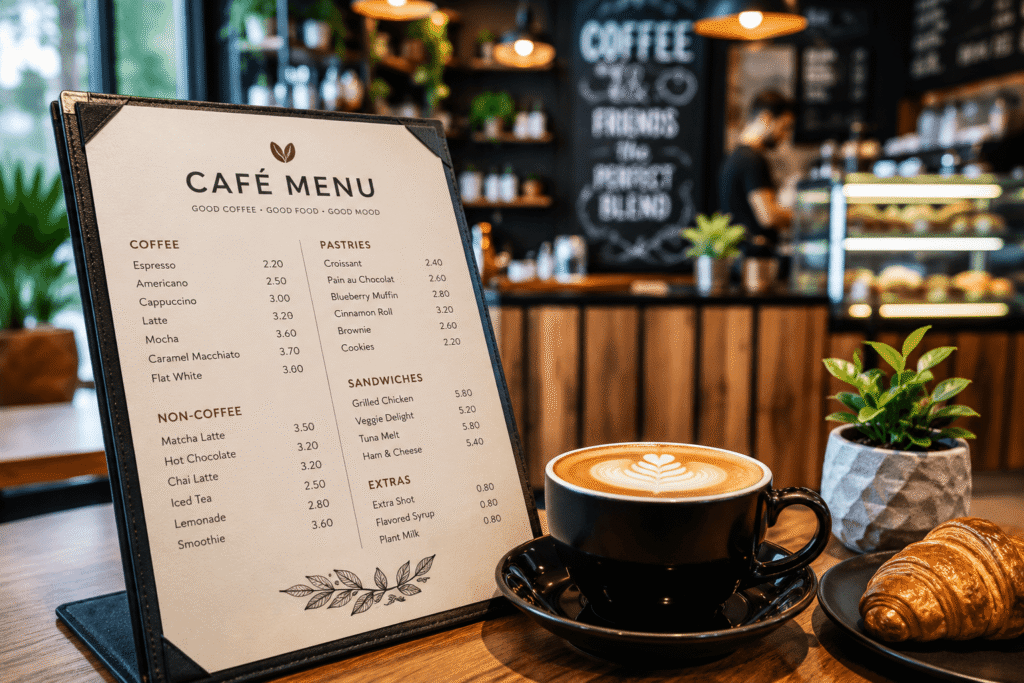 Cafe Menu