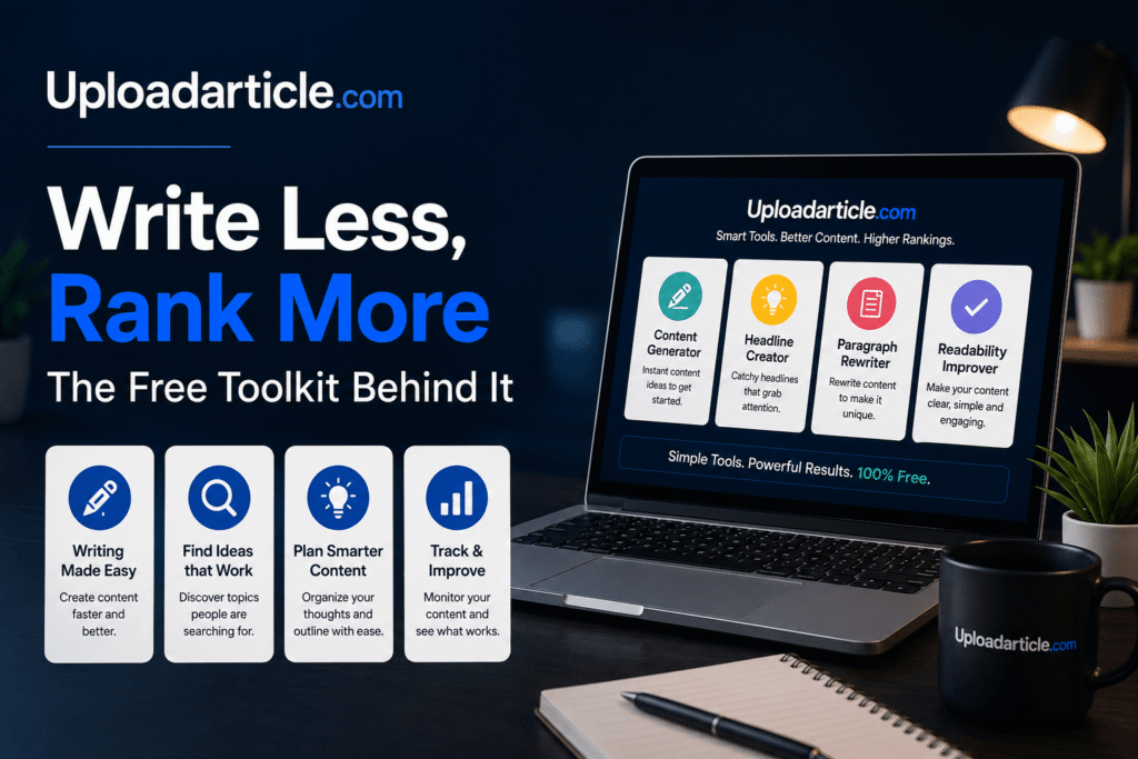 Uploadarticle.com Tools: Write Less, Rank More — The Free Toolkit Behind It Uploadarticle.com Tools